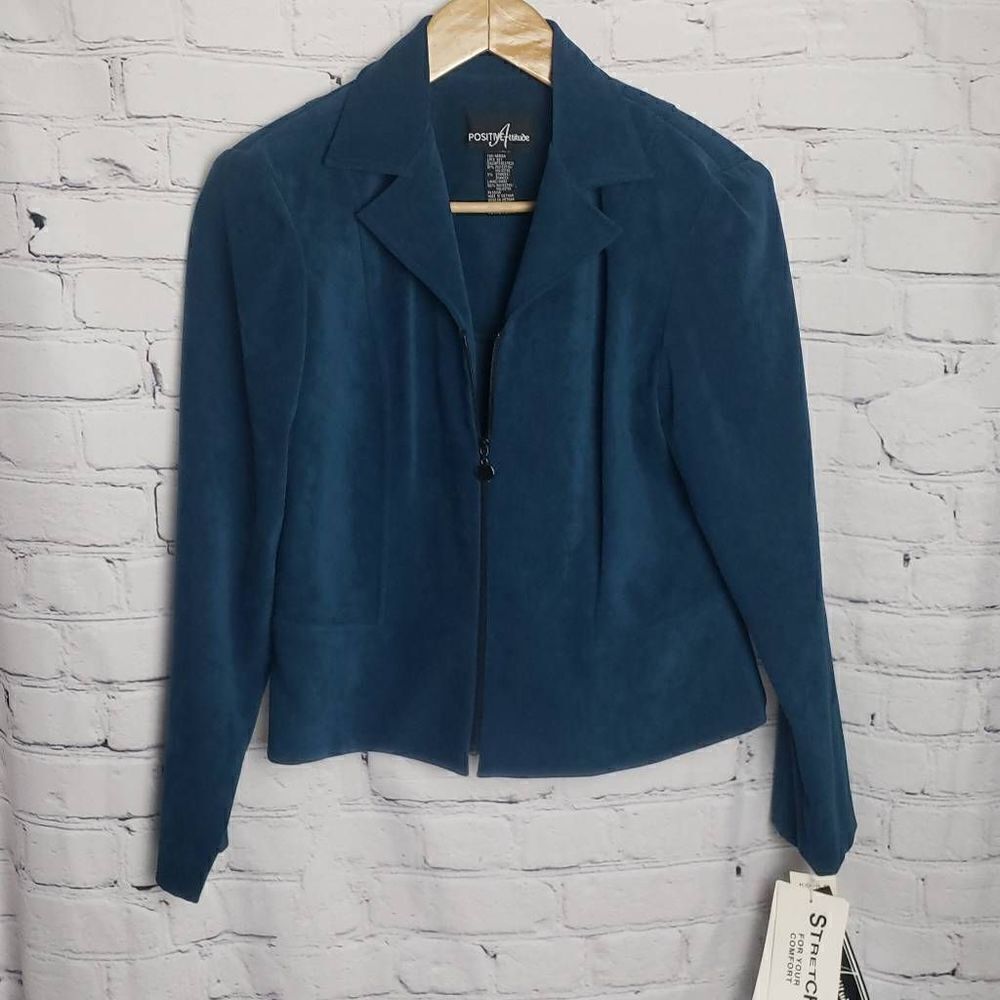 ‎NWT Vintage Positive Attitude Dark Blue Jacket